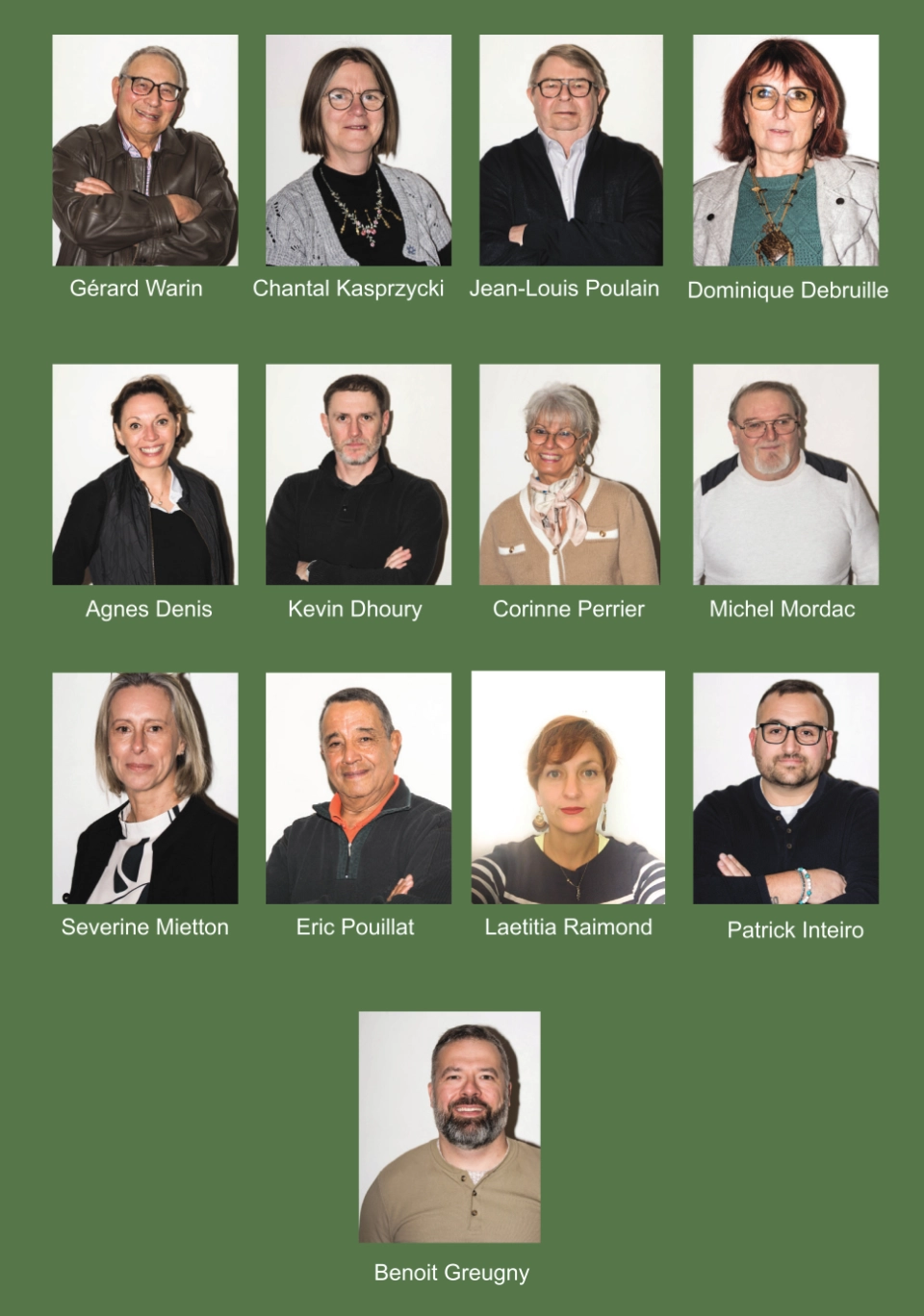 Liste des candidats Liste des candidats